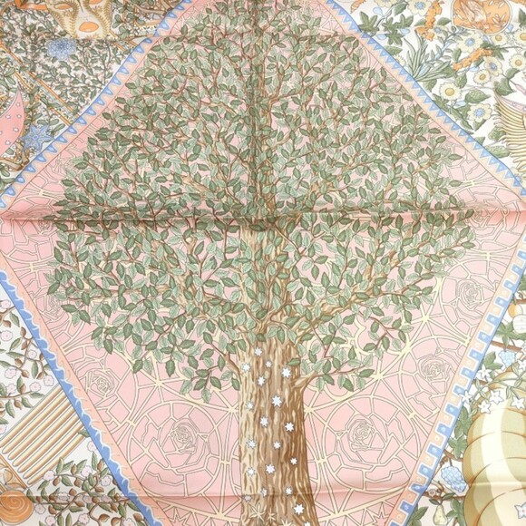 HERMES Authentic Black Silk Scarf - Picture 2 of 9